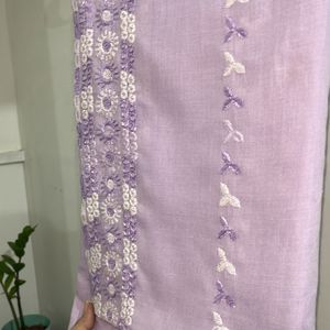 embroidered shawl pure cotton