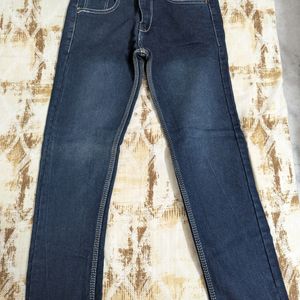 Boy's Casual Dark Blue Denim Pants