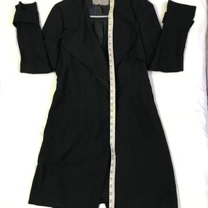 Light Weighted Black Trench Coat Bust 34-36