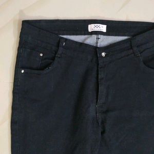 Black Ankle Length Denim Jeans