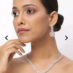 AD - Studded Necklace and Earring Set