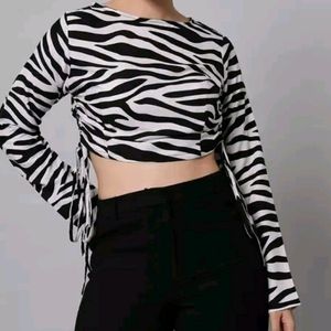 New Zebra Print Top