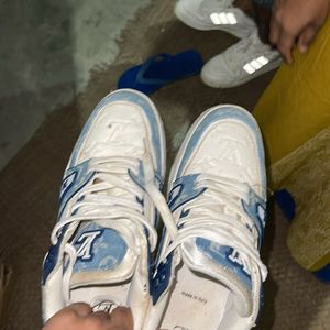 Louis Vuitton Trainer Denim Blue