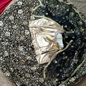 Black n Golden Lehnga Choli