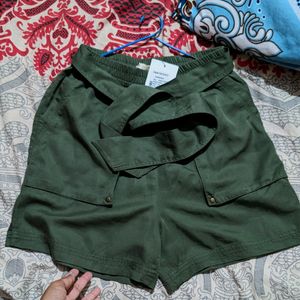 New Olive Green Shorts