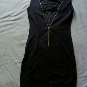 Black Backless Bodycon Dress