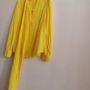 Full Sleeve Yellow  Shirt (woman)