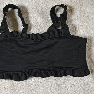 SEXY BLACK PADDED BRALETTE TOP