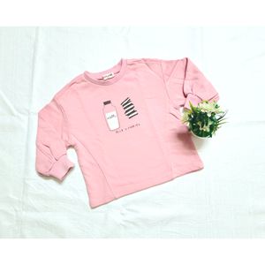 Kids Pastel Pink Knitted T shirt high quality