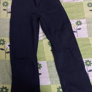 Black Straight Leg Jeans