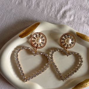 Heart Diamond Earring