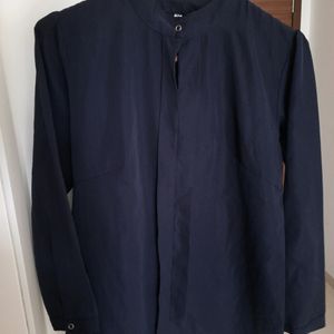 Navy Blue Top Full Sleeves S