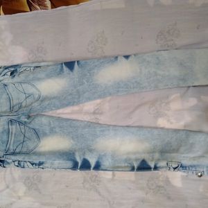 Blue Damage Jeans