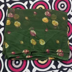 Green Colour Saree