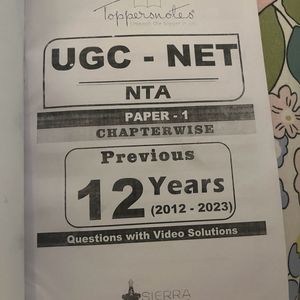 Ugc Net 12 Years Solved Paper