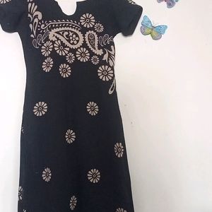 Black Kurti With Design