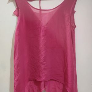 Rose Flared Neckline Top