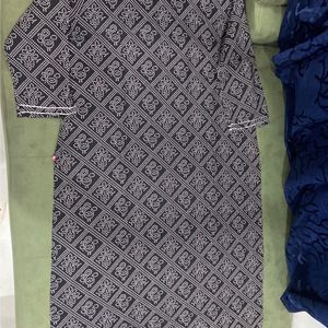 Varanga Black Printed Kurta Set