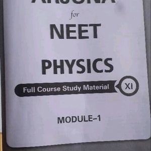 Arjuna NEET Modules Pw Physics CLASS 11th