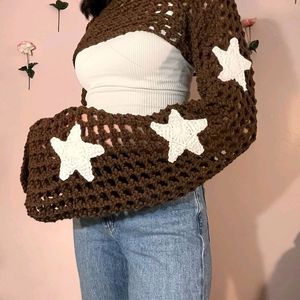 Crochet Handmade Stars Bolero