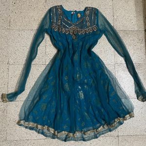 PRICE DROPPED!!!! Blue Sequenced Anarkali