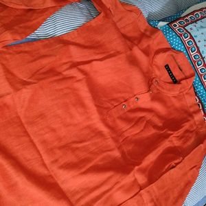 It's Functional Kurta M size . Orange Colour