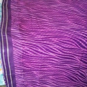 brand new Leheriya purple saree attached फॉल