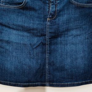 Denim Short Skirt