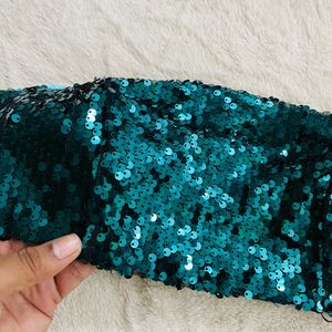 Green Full Sequins Tubetop