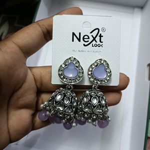 Bridal Party Wear Kundhan Earrings