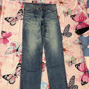 Blue Mid Waist Jeans