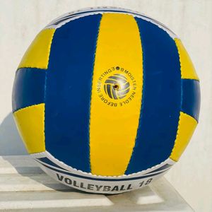 "Synthetic Super Volleyball - Size 5, Yellow & Blu