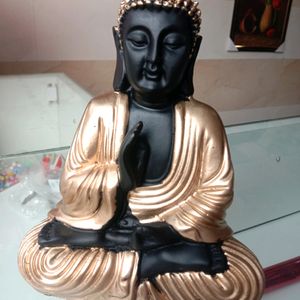 Golden And Black Finish Buddha Statue Three Set