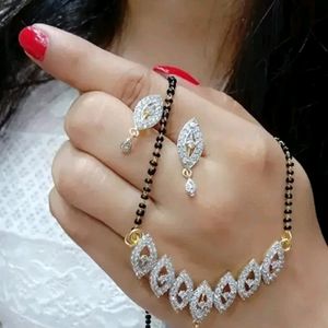 Golden Alloy Jewellery Sets For Women