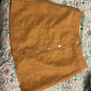 Suede Skirt H&M