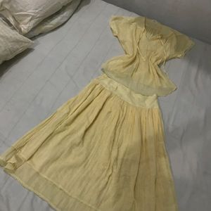 Co-ord Vintage Top And Skirt