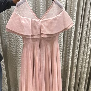 Blush Pink Dress With Belt