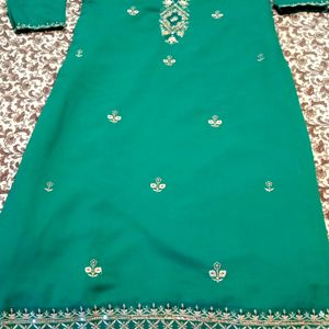 Plazzo Set With Soft Banarasi Dupatta