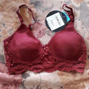 Lace Maroon Bra