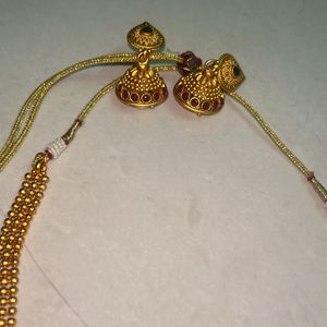 Temple Jewellery Set