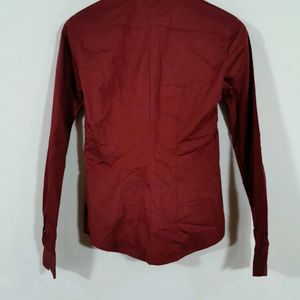 Red Cotton Shirt(women's)