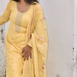 Yellow Kurti Set For Women