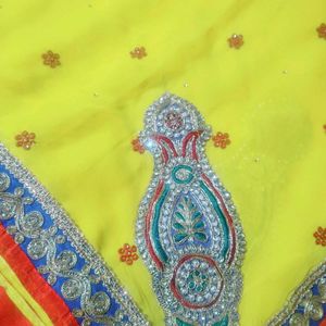 New Saree Yellow