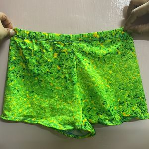 Parrot Green Two Piece Padded Swim Wear