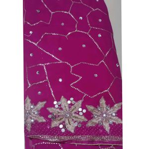 Heavy work party wear saree for women with blouse.