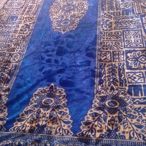 Blue And Creem Shaneel DESIGNER Kurti Fabric