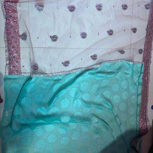 Net Pallu Saree