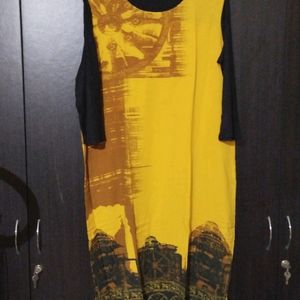 Women Aurelia Yellow Kurti