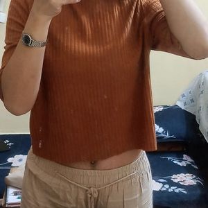 Casual Brown Top