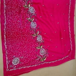 Heavy Handworked Designer Saree.